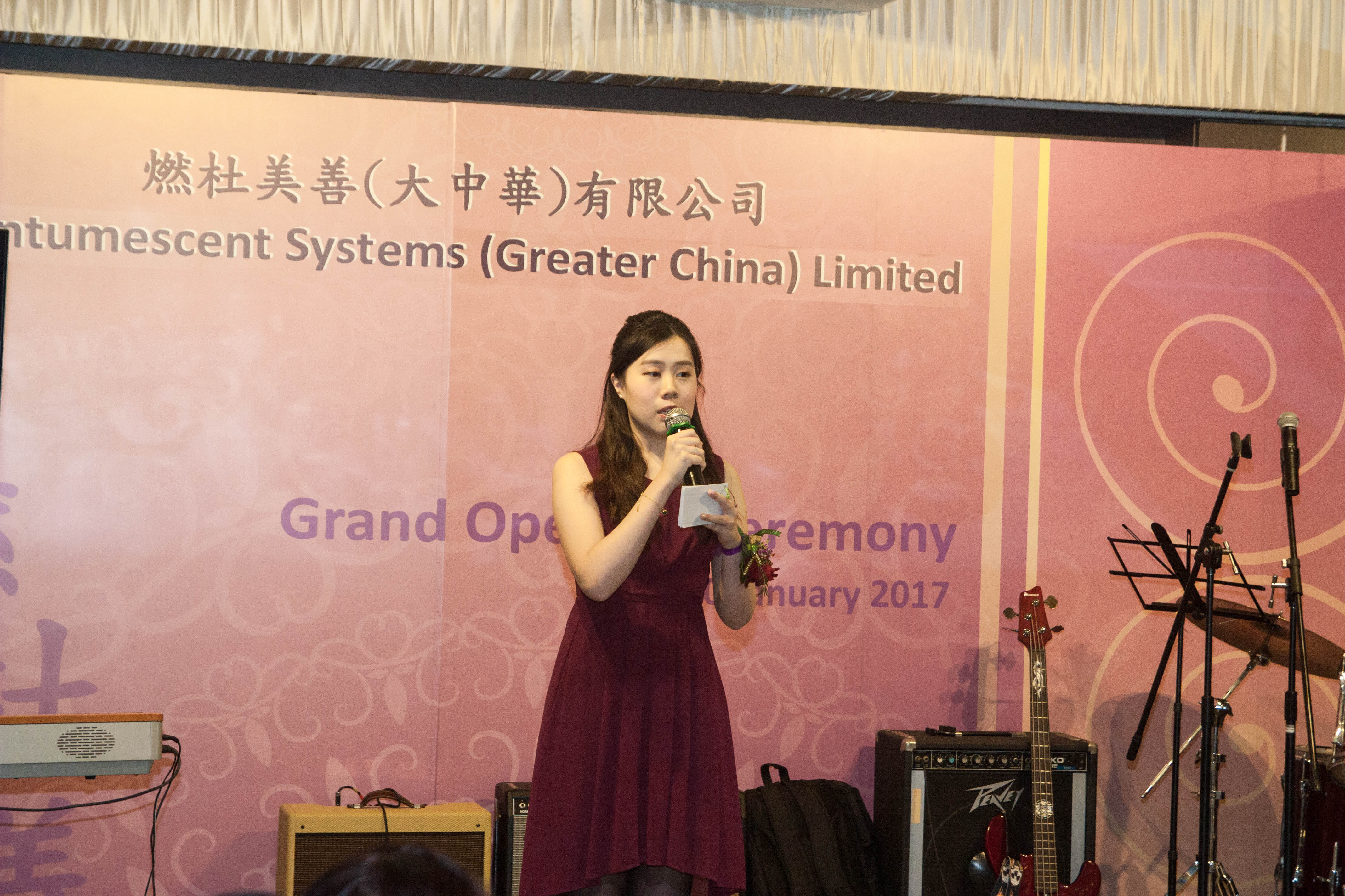 Angela Wu司儀工作紀錄: Grand Opening Ceremony of Intumescent Systems (Greater China) Ltd