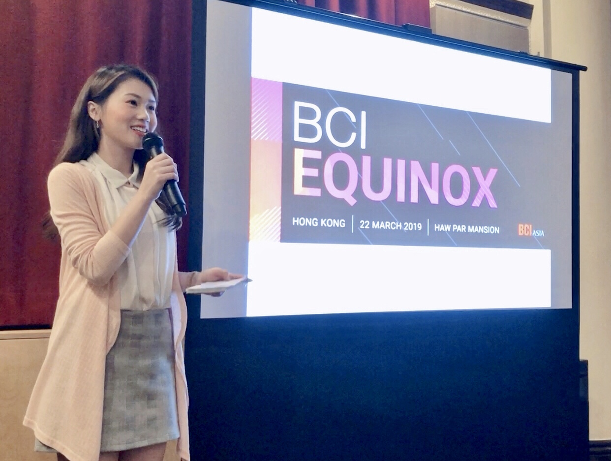 Lin Kai Lai司儀工作紀錄: BCI EQUINOX Hong Kong 2019 - Knowledge Hub English MC